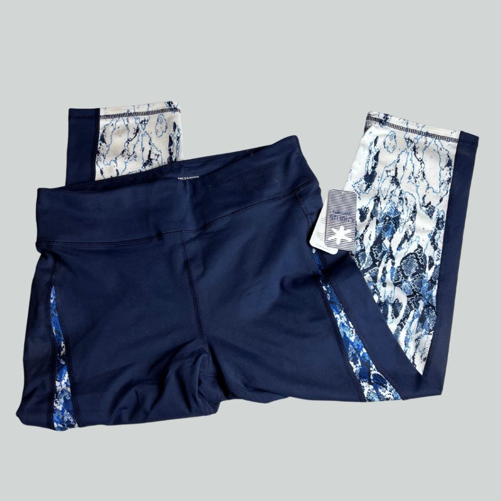NWT Splendid Studio Navy Snakeskin Leggings M